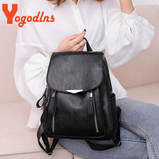 Women's Luxury PU Leather Backpack