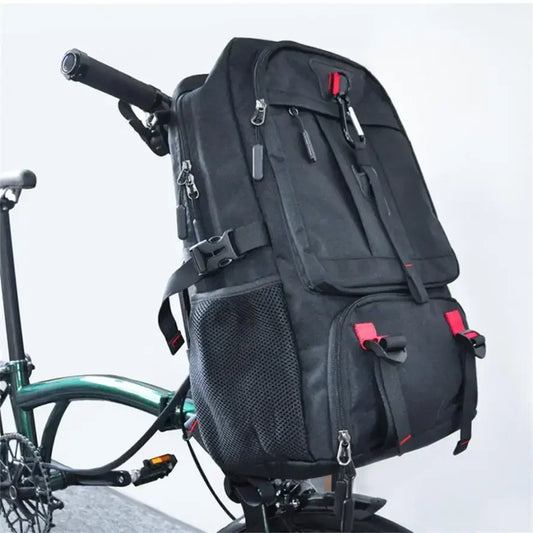 Brompton Bicycle Backpack - USB Charging Oxford Laptop Bag with Shoe Compartment