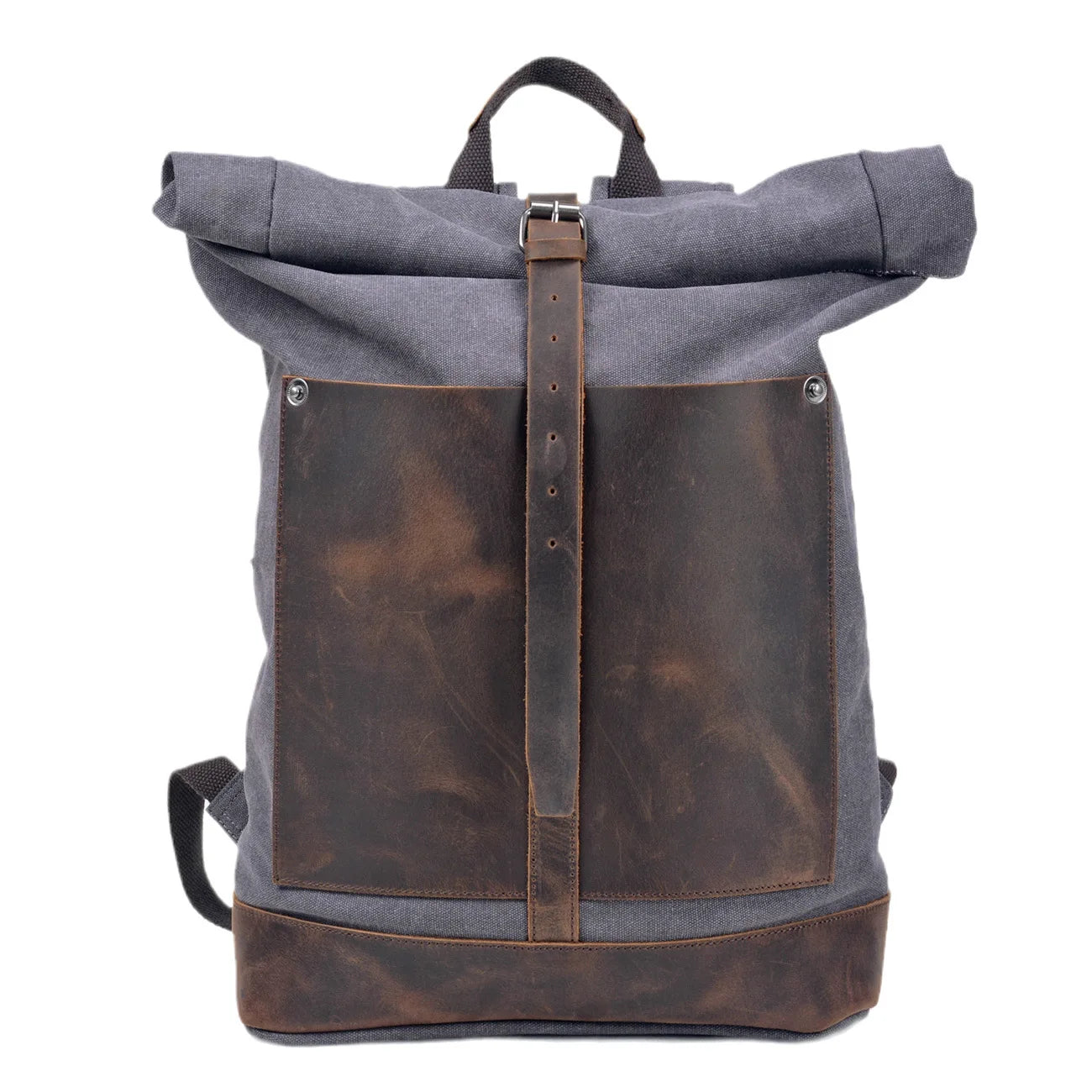Canvas and Leather Travel Backpack
