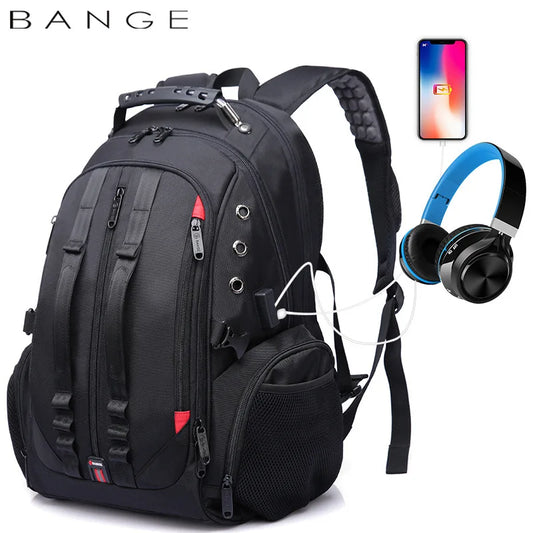 45L Travel Backpack with USB Charging Port - 15.6" Laptop Backpack with Anti-Theft Design