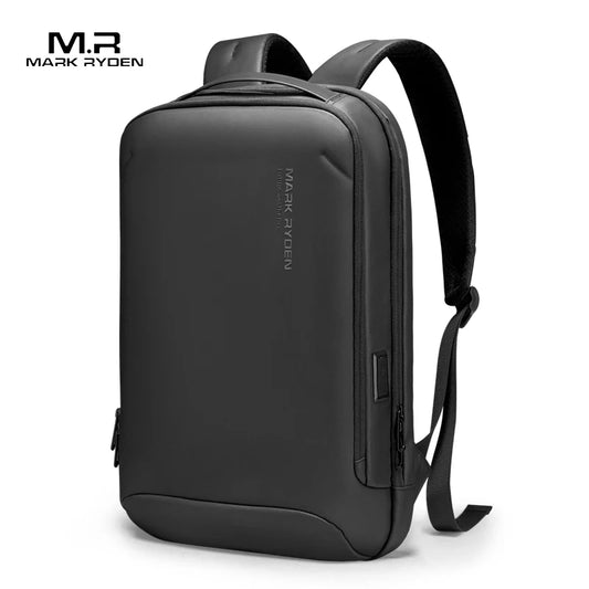 MARK RYDEN Business Laptop Backpack - Hard Shell Front Panel, Minimalist Design (15.6")