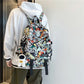 Graffiti Print Nylon Backpack