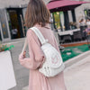 LANYIBAIGE Soft Washed Leather Backpack - Cute Small School Bag for Girls