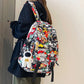 Graffiti Print Nylon Backpack