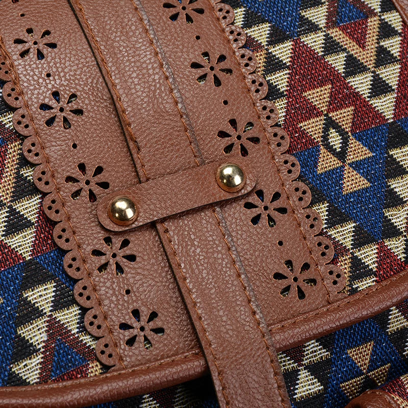 Women's Floral Canvas Backpack