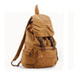 Vintage Leather Canvas Backpack