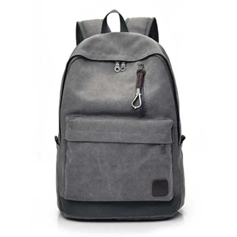 Canvas Laptop Backpack - Large Vintage School Travel Rucksack with USB