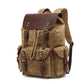 IGETBAG Oil Wax Canvas Backpack - Vintage Waterproof Laptop Drawstring Rucksack