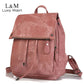 Vintage Leather Backpack for Women