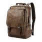 Luxury Waterproof PU Leather Laptop Backpack - School Travel Bag for Men