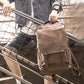 Luxury Waterproof PU Leather Laptop Backpack - School Travel Bag for Men