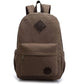 Canvas Laptop Backpack - Large Vintage School Travel Rucksack with USB