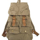 Vintage Leather Canvas Backpack