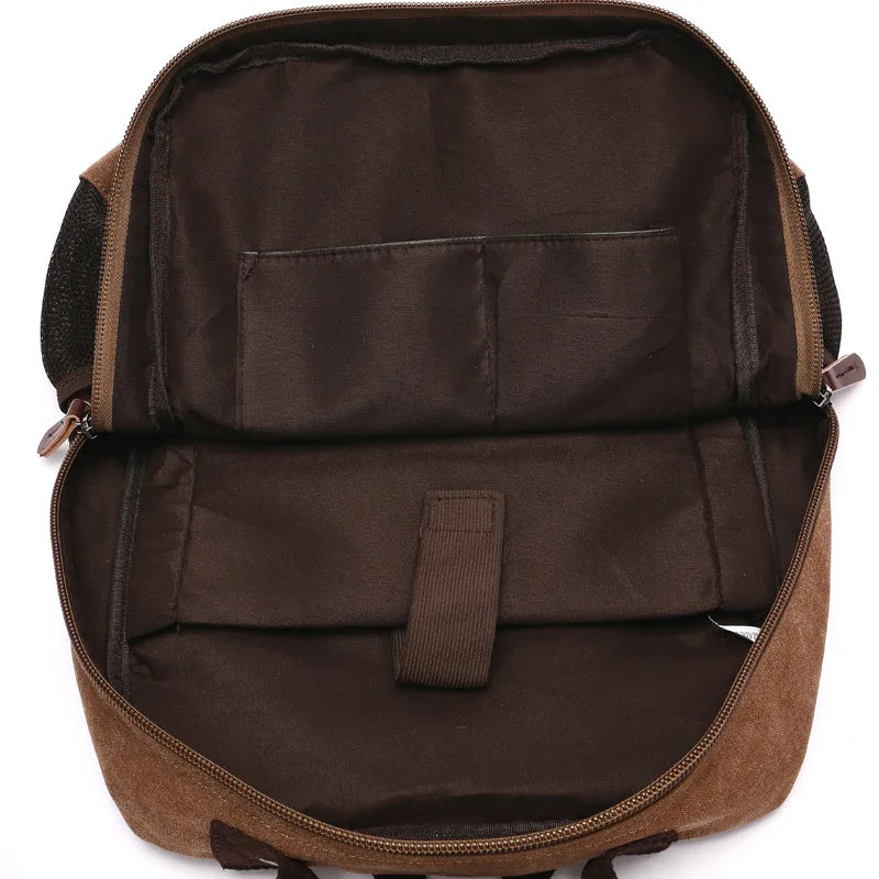 Canvas Laptop Backpack for Students and Travel