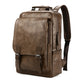 Luxury Waterproof PU Leather Laptop Backpack - School Travel Bag for Men