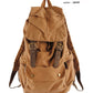 Vintage Leather Canvas Backpack
