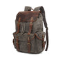 IGETBAG Oil Wax Canvas Backpack - Vintage Waterproof Laptop Drawstring Rucksack