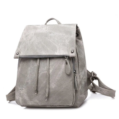 Vintage Leather Backpack for Women