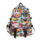 Graffiti Print Nylon Backpack