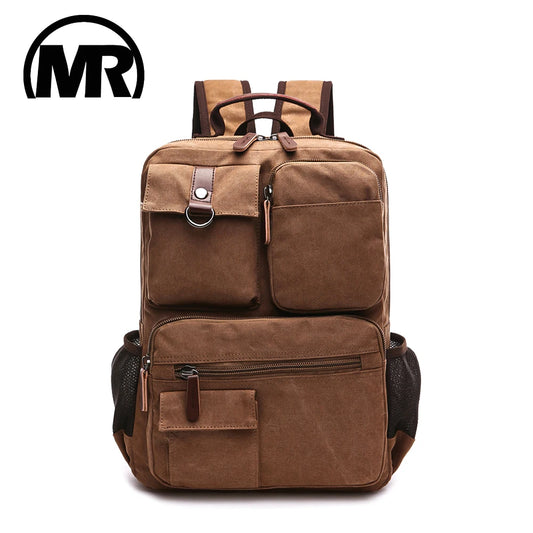 Canvas Laptop Backpack for Students and Travel