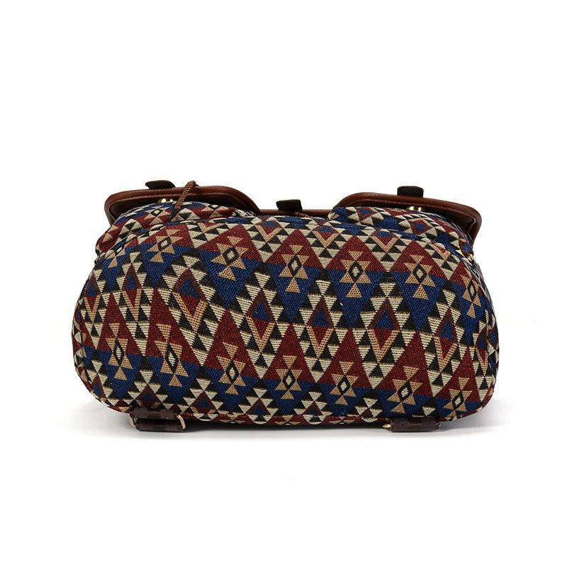 Women's Floral Canvas Backpack