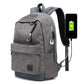 Canvas Laptop Backpack - Large Vintage School Travel Rucksack with USB