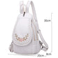 LANYIBAIGE Soft Washed Leather Backpack - Cute Small School Bag for Girls