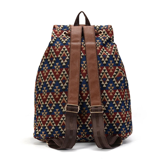 Women's Floral Canvas Backpack