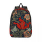 William Morris Tree of Life Canvas Backpack - Floral Art 15 Inch Laptop Bag