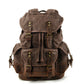 Canvas Leather Travel Backpack