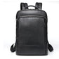 Genuine Leather Business Backpack with USB Charging