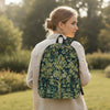 William Morris Tree of Life Canvas Backpack - Floral Art 15 Inch Laptop Bag