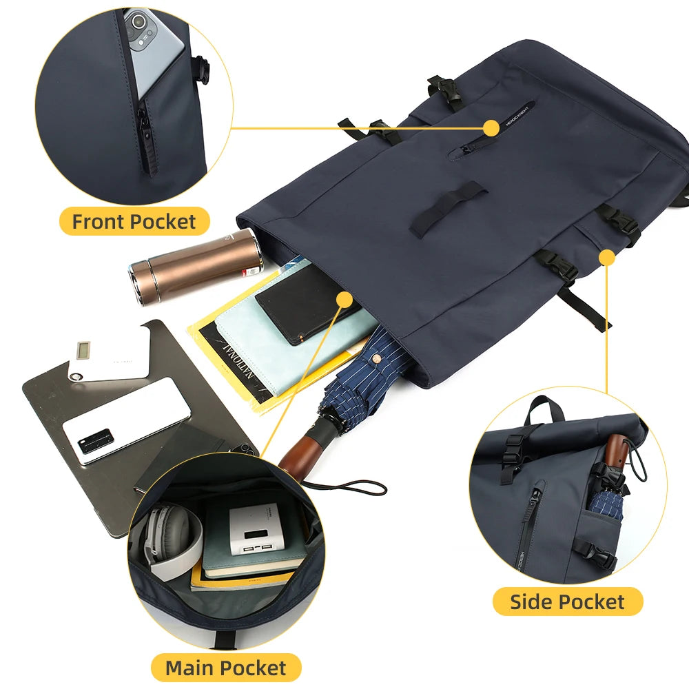Large Laptop Backpack with USB Port and Anti-Theft Design