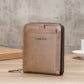 Men's RFID Trifold Wallet with ID Window - Retro PU Leather