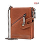 CAIBAO LAI Retro Chain Wallet with RFID Anti-Theft Protection