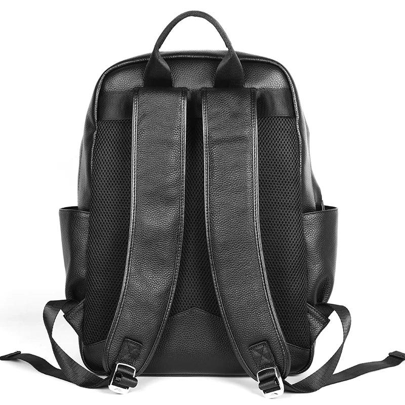 Genuine Leather Laptop Backpack for Men