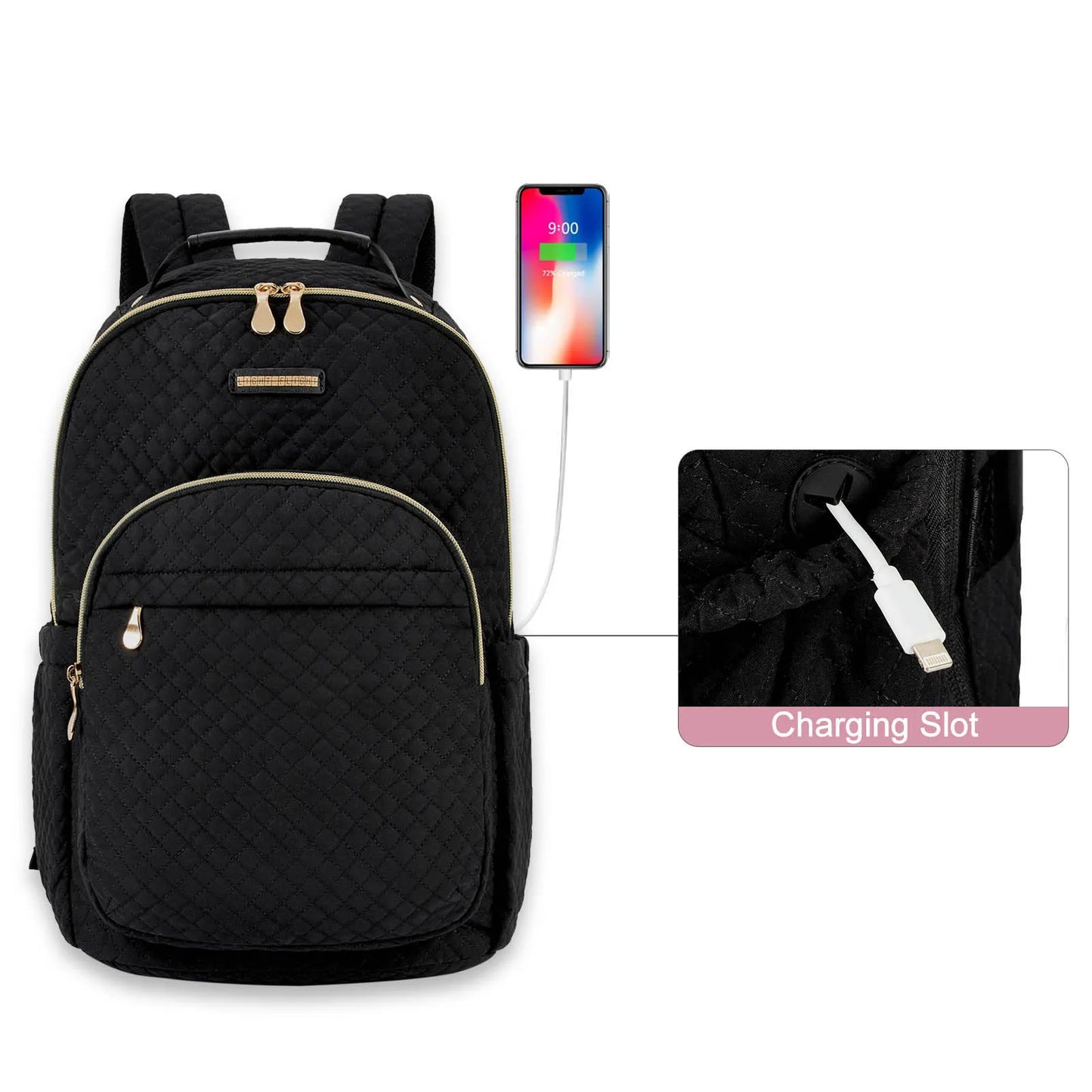 Travel Laptop Backpack with USB Charging Port