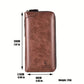 Men's Long RFID Blocking PU Leather Wallet Business Clutch