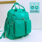 Women's Waterproof Nylon Laptop Backpack - Multi-Pocket Travel & School Bag