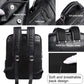MOYYI Leather Laptop Backpack - Waterproof Vintage Business Commuter Daypack