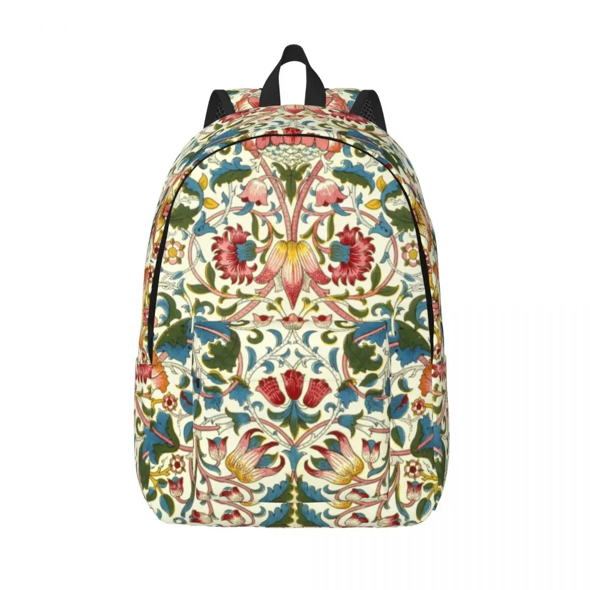 William Morris Tree of Life Canvas Backpack - Floral Art 15 Inch Laptop Bag