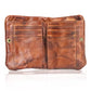 J.M.D Vintage Genuine Leather Wallet with Zipper Coin Pocket