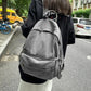 YIYUEQIANLI Gray Denim Backpack - Leisure Travel Fashion Schoolbag