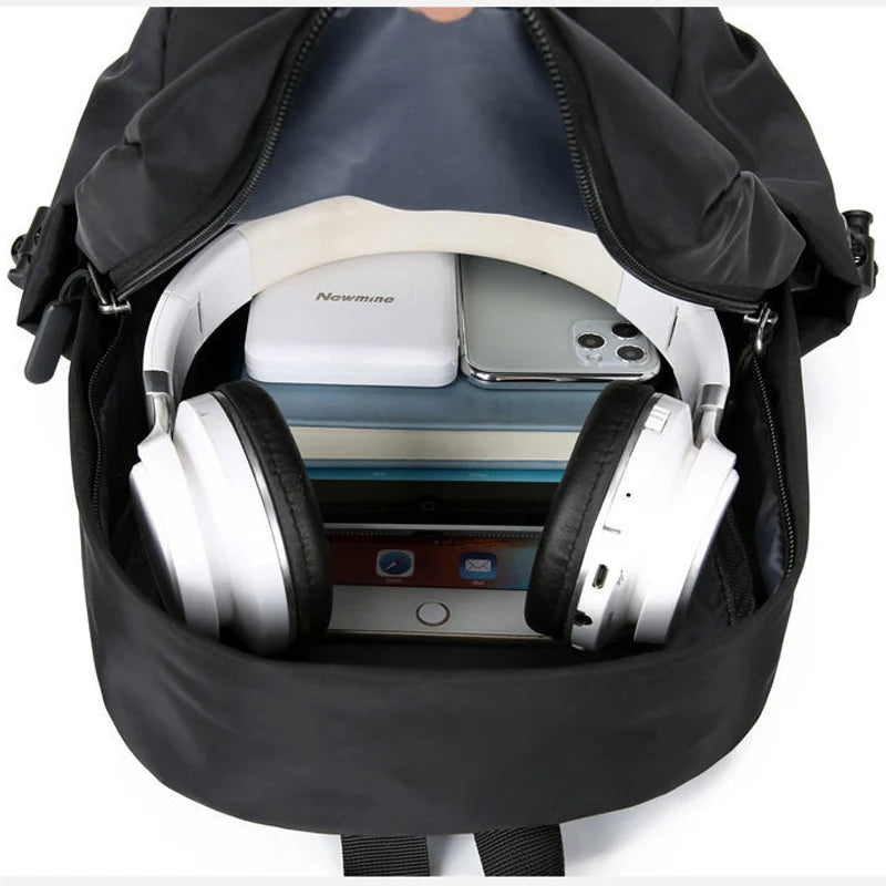 STACEYO Small Men's Backpack - Fashion Waterproof Canvas Sports Travel Bag