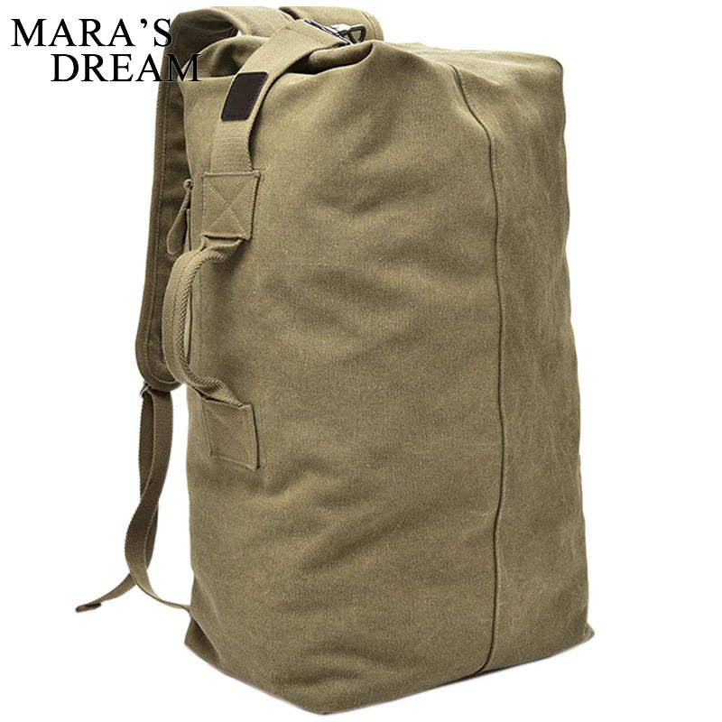 Mara's Dream Tactical Military Backpack - Large Canvas Travel Climbing Bag