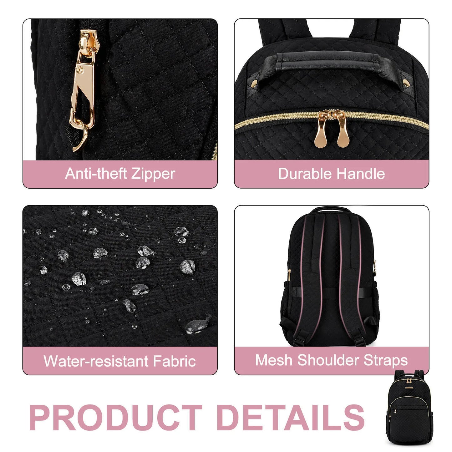 Travel Laptop Backpack with USB Charging Port