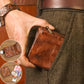 J.M.D Vintage Genuine Leather Wallet with Zipper Coin Pocket