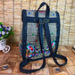 Embroidered Canvas Backpack for Women