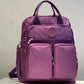 Women's Waterproof Nylon Laptop Backpack - Multi-Pocket Travel & School Bag