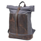 Canvas and Leather Travel Backpack